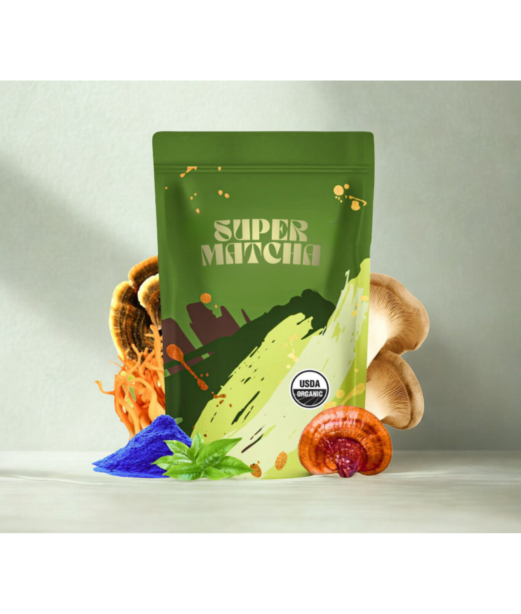 SUPERMATCHA™ mit adaptogener Superpilz-Mischung